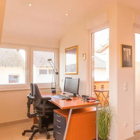 Rooftop 85qm - Burgblick - Nahe Heidelberg - Loggia - Buero - Klima * Шрисхайм